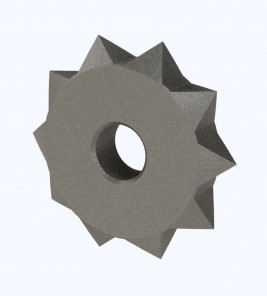 Carbide sprocket for bush hammering