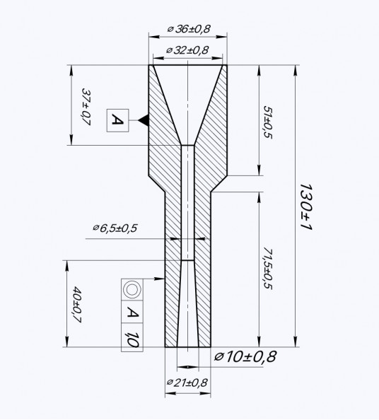 The nozzle is hard alloy for jet installation The nozzle is hard alloy for jet installation